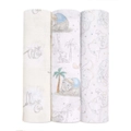 3PK Aden Anais Baby/Infant My Darling Dumbo Cotton Cloth Muslin Swaddle Blanket