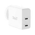 3sixT Wall Charger AU 40W Dual USB-C PD20W + PD20W for Mobile Phones - White