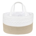 Living Textiles Cotton Rope Nappy Caddy Natural