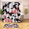 Camouflaged Flamingos Shower Curtain
