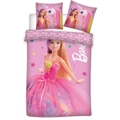 Kids Pink Barbie Unicorn Quilt Cover Set for Cot or Toddler Bed