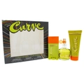 Liz Claiborne Curve for Men 3 Pc Gift Set 2.45oz Cologne Spray, 3.4oz After Shave Balm, 1.7oz Deodorant