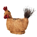 Urban Products HUSK Rooster Themed Home Decor Planter Pot Box Brown 26cm