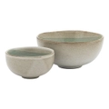 Ecology Galet Set of 2 Dip Bowls 10/7cm - Sage