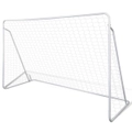 Soccer Goal Post Net Set Steel 240 x 90 x 150 cm High-quality vidaXL