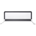 Costway Folding Toddler Safety Bed Rail Adjustable Baby Cot Bed Guard Protection Fence Children Playpen Grey 150 x 55cm