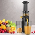 Devanti Slow Juicer Cold Press Fruit Juice Extractor 130W Black