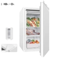 88L Mini Freezer Small Refrigerator Wine Cooler, Home Office Bar Refrigerator White