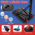 Costway Portable Basketball Hoop System Stand Heavy Duty Basketball Ring Adjustable w/Wheels Weight Bag Outdoor