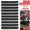 10PCS 12 Holes Hex Shank Storage Screwdriver Head-Bit Holder Holding Tool