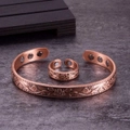 1/2x Copper Magnetic Bracelet/Ring Gift Bangle Birthday Xmas Elegant Unisex