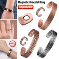 Pure Copper Magnetic Bracelet men therapy Balance Energy Arthritis Pain Relief