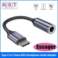 ESSAGER USB C to 3.5mm Headphone Audio Aux Stereo Cable Adapter For Samsung