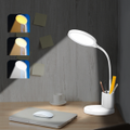 Gominimo LED Desk Lamp Bedside Study Reading Table Light Dimmable 3 Brightness