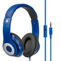 VERBATIM Over-Ear Stereo Headset - Red Headphones - Ideal for Office, Education, Business, SME (BLUE)