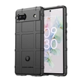For Google Pixel 6a Case, Shockproof Protective Armour TPU Cover, Black