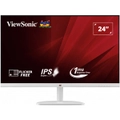 ViewSonic 24' Office Ultra Thin SuperClear IPS, 4ms 100hz, FHD, HDMI, VGA, 3.5 Audio, Multi-View, Eye Care, VESA 75m, Slim, 2432-H-W White Monitor