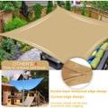Waterproof Shade Sail Awning Cloth for Rectangle, Triangle, and Square Shapes in AU