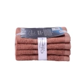 4PK Ultimate Alanya Cotton Face Washer/Towel 550Gsm Highly Breathable Clay