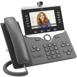 Cisco 8845 IP Phone - Corded/Cordless - Corded - Bluetooth - Wall Mountable - Charcoal - 5 x Total Line - VoIP - Enhanced User Connect License - 2 x