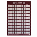 Gift Republic 100 Albums Scratch Bucket List Poster Music Challenge Checklist