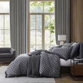 Logan & Mason Private Collection Westport Charcoal Quilt Cover Set