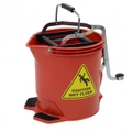 Edco Enduro 28570 Enduro Bucket With Metal Wringer - Red 15L