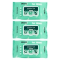 3x 100pc Zodiac Green Tea Scented Grooming/Cleaning Pet Dog/Cat Antibac Wipes