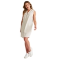 ROCKMANS - Womens Dress - Knee Length Sleeveless Shirt Dress
