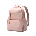 BOPAI Water-Resistant Microfibre Women??s Business Backpack - Easy Daypack 14?? Laptop Backpack for Professionals Pink