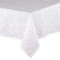 Ladelle Premium Cotton/Linen Lina White 150x300cm Rectangular Tablecloth/Cover