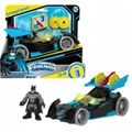 Fisher Price DC Super Friends Batman Toy Bat-Tech Racing Batmobile Lights Car