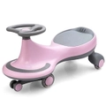 Costway Kids Wiggle Scooter Swing Slider Car Ride-on Toy Children Outdoor Pink