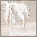 Wood Framed Palm Tree Canvas Painting Wall Art Picture 100cm