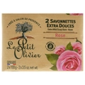 Le Petit Olivier Extra Mild Soaps - Rose For Women 2 x 3.5 oz Soap