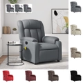 Massage Recliner Chair Single Sofa Armchair Living Room Faux Leather vidaXL