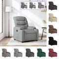 Massage Recliner Chair Single Sofa Armchair Living Room Bedroom Fabric vidaXL