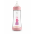 Chicco Nursing Baby Perfect5 300ml Feeding Bottle/Fast Silicone Teat 4m+ Pink