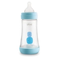Chicco Nursing Baby Perfect5 240ml Feeding Bottle/Medium Silicone Teat 2m+ Blue