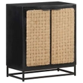 Fin Solid Mango Wood Sideboard Wooden Storage Cabinet Lowboard Furniture