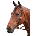 Showcraft Barcoo Brown 3/4" Brass Bridle With Reins Pony/Cob/Full