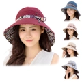 Wide Brim Floppy Sun Hat for Women - Folding Travel Cap