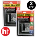 Handy Hardware 10Pcs Bracket Corner Assorted Sizes Steel Right Angle L Bracket