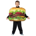 Hobbypos Cheeseburger Hamburger Burger Fast Food Book Week Child Unisex Boys Costume 7-10