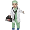 Hobbypos Doctor Scrub Lab Coat Stethoscope Book Week Toddler Unisex Boys Costume 18-24M