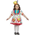 Hobbypos Clown Circus Birthday Party Funny Book Week Dress Up Girls Costume 4-6X