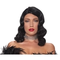 Hobbypos Femme Fatale 1920s 1930s 1940s Flapper Pin Up Black Women Costume Wig