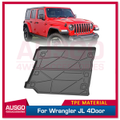 3D TPE Cargo Mat for Jeep Wrangler JL 4Door 2018-Onwards With factory rear subwoofer Model Boot Mat Boot Liner Trunk Mat