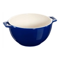 Staub 18cm Ceramic Round Salad Bowl w/ Handle Kitchen Baking/Serving Dark Blue
