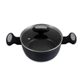 Zyliss Ultimate Forged 20cm/2L Non-Stick Stock Pot w/ Lid Cover Cookware Black